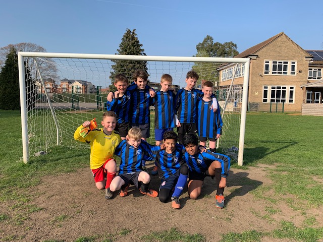 Year 6 football team at Bell Farm